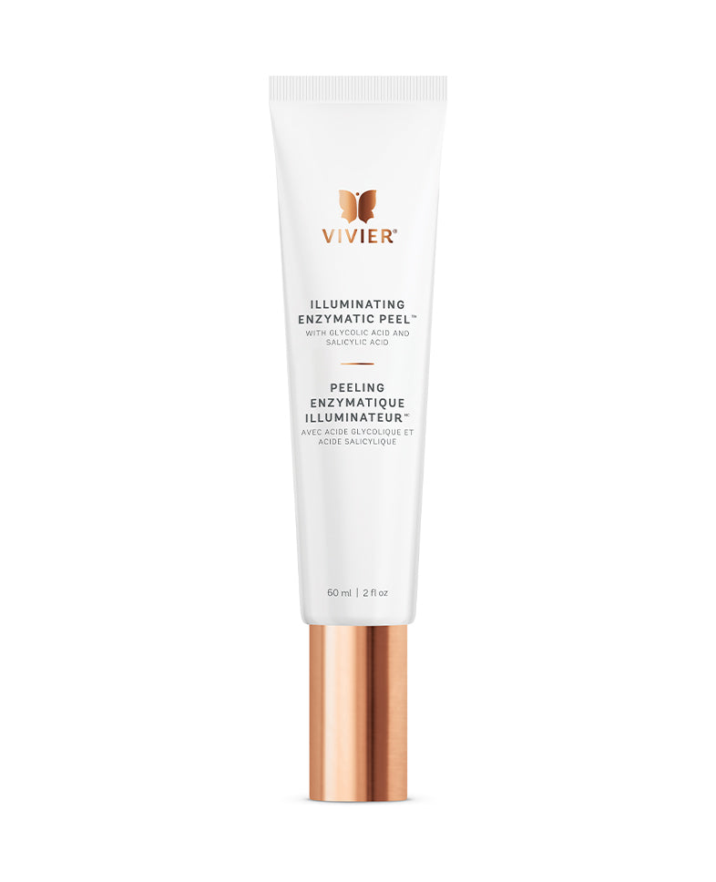 Vivier Illuminating Enzymatic Peel – exfoliating treatment with AHAs and enzymes for glowing, radiant, and smooth skin.