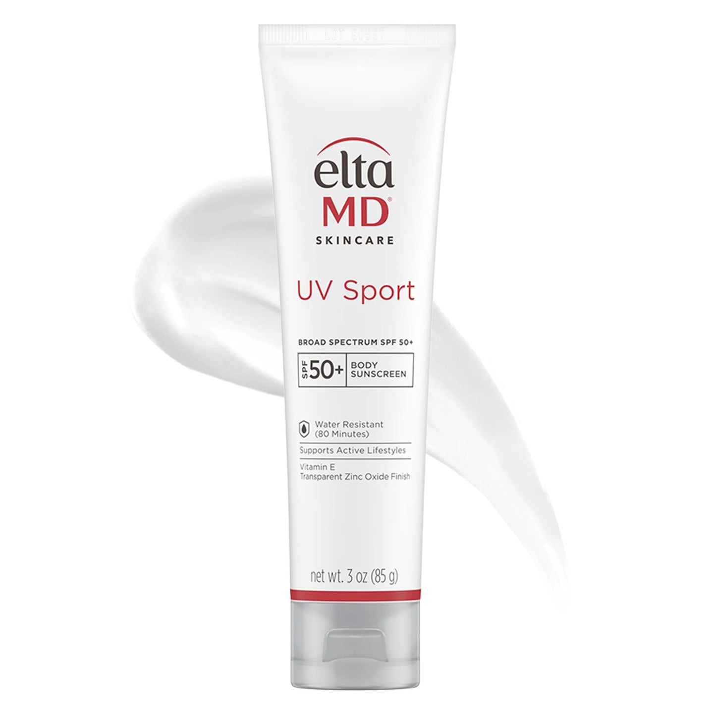 EltaMD UV Sport SPF 50 3 oz travel-size sunscreen for face and body, water-resistant and sweat-proof