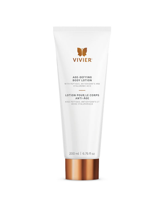 Vivier Age-Defying Body Lotion for firming, hydrating, and smoothing aging body skin