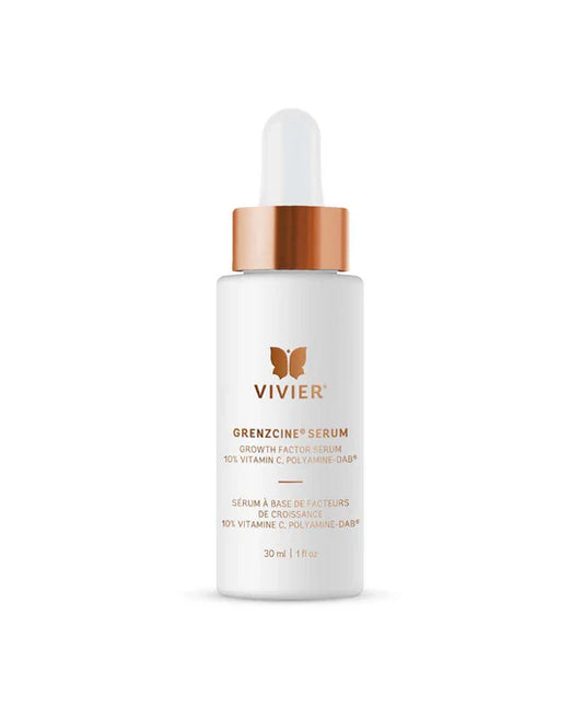 Vivier GrenzCine Serum with Vitamin C and Polyamine-DAB for anti-aging, firming, and skin rejuvenation.