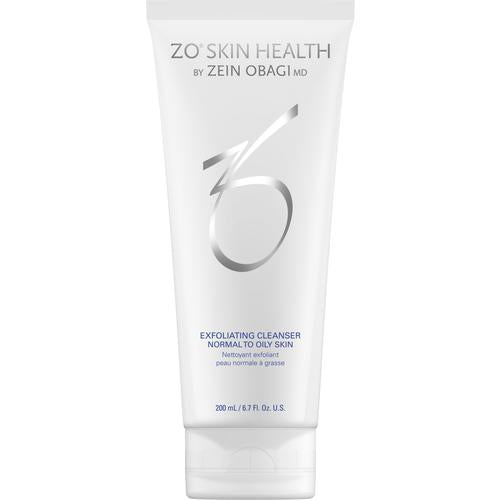 ZO Skin Health Exfoliating Cleanser 200ml – Deep pore cleansing for oily and acne-prone skin with microbeads and botanical extracts.