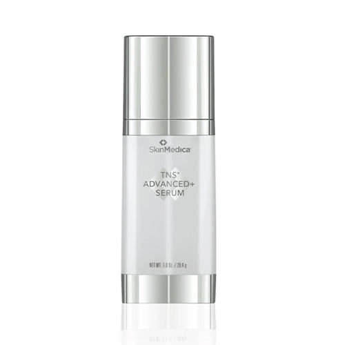SkinMedica TNS Advanced+ Serum with dual-chamber delivery and growth factors for anti-aging skincare