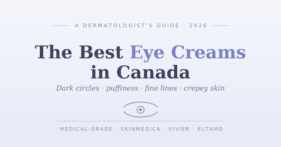 Best Eye Creams in Canada (2026): A Dermatologist's Guide to Dark Circles, Puffiness, Fine Lines & Crepey Eyes