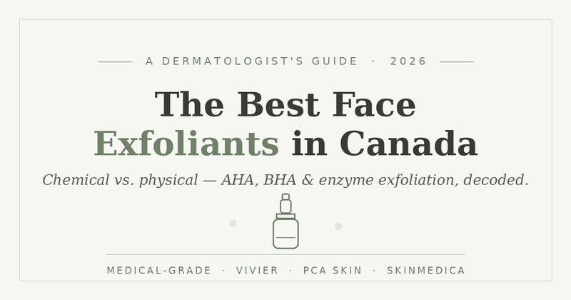 Best face exfoliants in Canada 2026 — medical-grade AHA, BHA and enzyme exfoliation guide