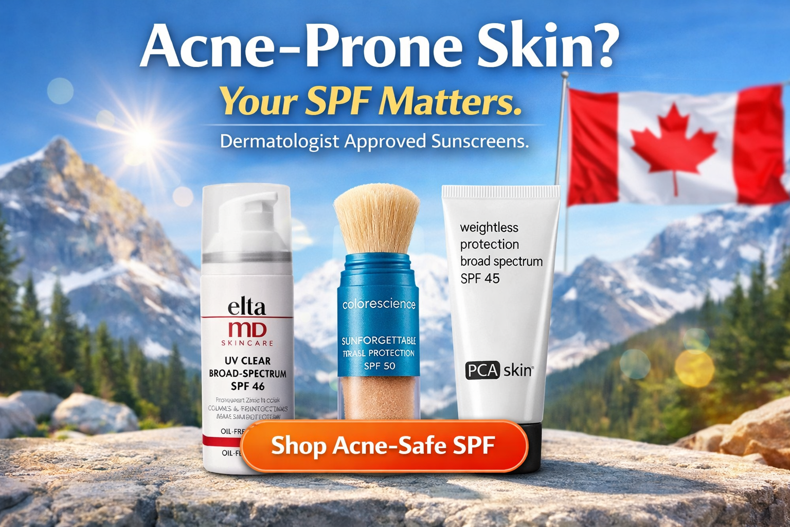 Best Sunscreens for Acne-Prone Skin in Canada (2026 Dermatologist Guide)