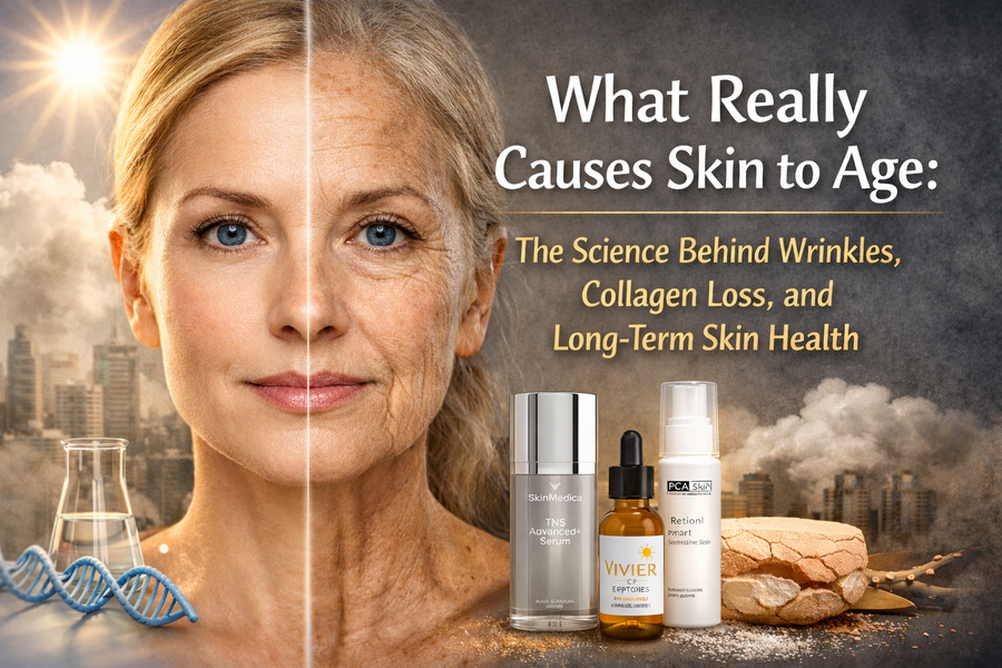 What Really Causes Skin to Age: The Science Behind Wrinkles, Collagen Loss, and Long-Term Skin Health
