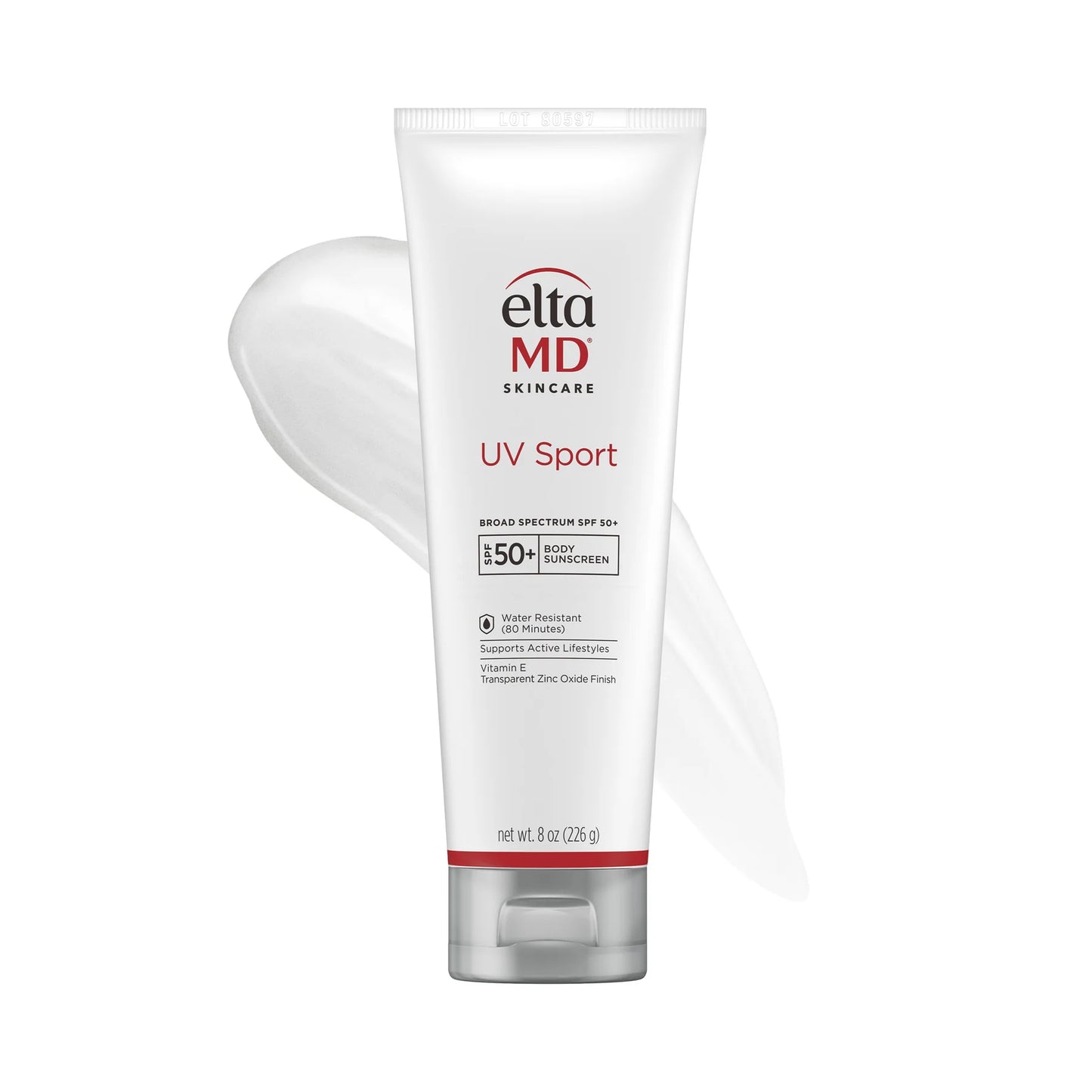 EltaMD UV Sport SPF 50 sunscreen 8oz for full-body, water-resistant sun protection during outdoor activity