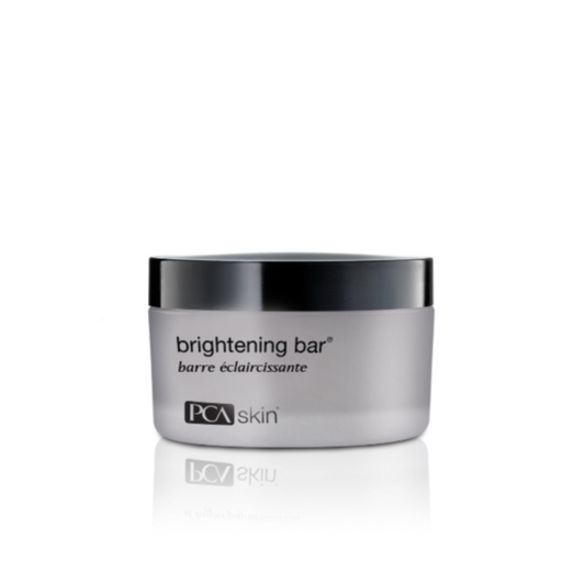 PCA Skin Brightening Bar for dark spots, discoloration, and uneven skin tone—professional cleanser for face and body, available at Skin Boutique Online.