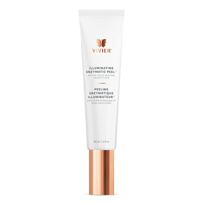 Vivier Illuminating Enzymatic Peel – exfoliating treatment with AHAs and enzymes for glowing, radiant, and smooth skin.
