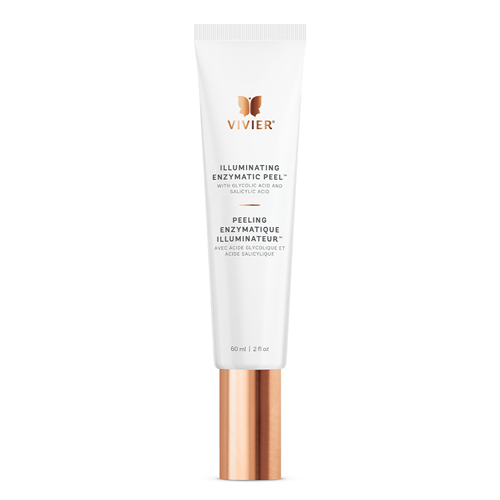 Vivier Illuminating Enzymatic Peel – exfoliating treatment with AHAs and enzymes for glowing, radiant, and smooth skin.
