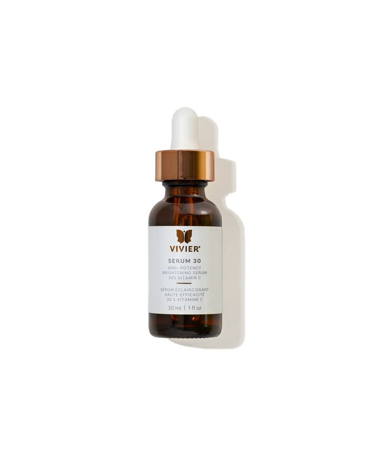 Vivier Serum 30 — 30% Vitamin C high-potency brightening serum for hyperpigmentation, 30 mL bottle