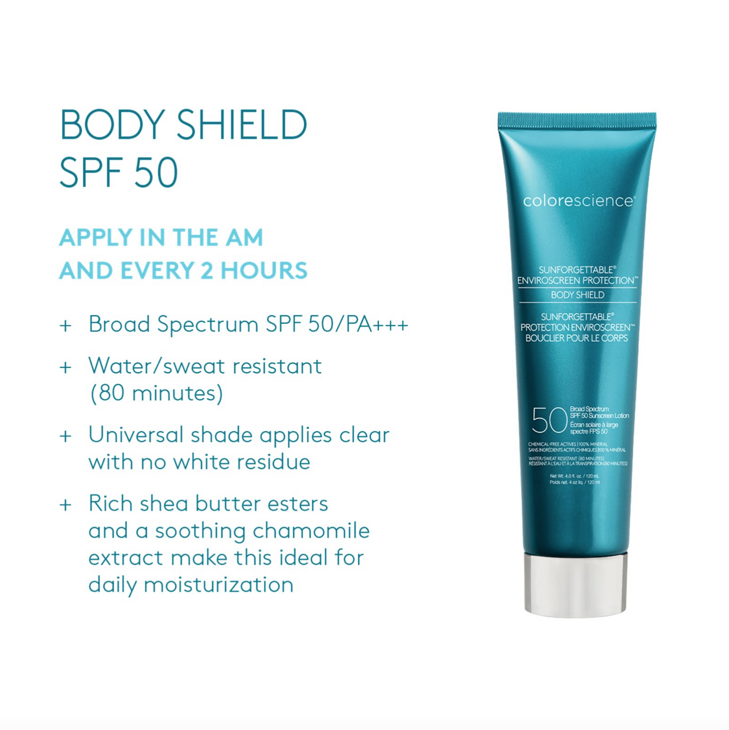 Sunforgettable® Total Protection™ Body Shield SPF 50 w/ EnviroScreen® (2 Shade Options)